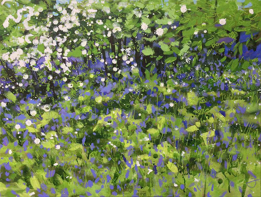 Bluebell Painting by artist Joe Webster
