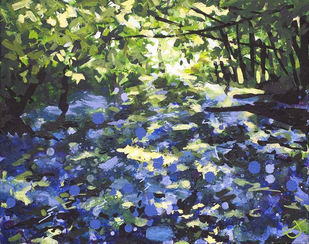 Blackborough Bluebells - Painting