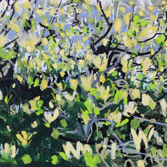 Yellow Magnolia II by Devon Landscape-Graffiti Artist Joe Webster