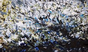 Blackthorn Blossom by Landscape-Graffiti Artist Joe Webster