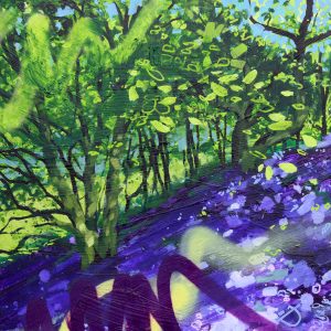 'Waking Up' landscape-graffiti painting by Devon street-artist Joe-Webster | nuFeral