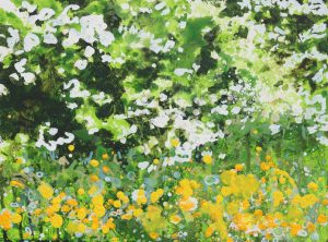 'Sunnier-Here' landscape-graffiti painting by Devon street-artist Joe-Webster | nuFeral