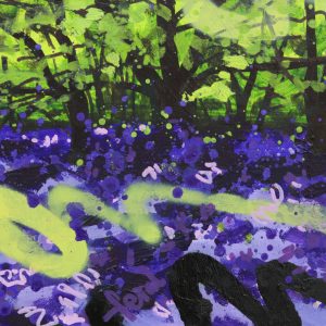 'Pop' landscape-graffiti painting by Devon street-artist Joe-Webster | nuFeral