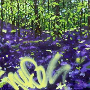 'Glimpses' landscape-graffiti painting by Devon street-artist Joe-Webster | nuFeral