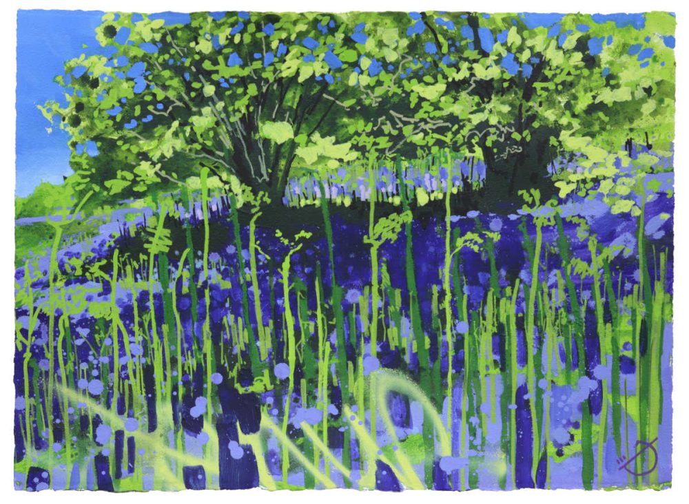 'Ahh-Hello-Beautiful-Birdsong' landscape-graffiti painting by Devon street-artist Joe-Webster | nuFeral